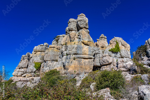 El Torcal de Antequera, Andalusia, Spain, near Antequera, province Malaga.