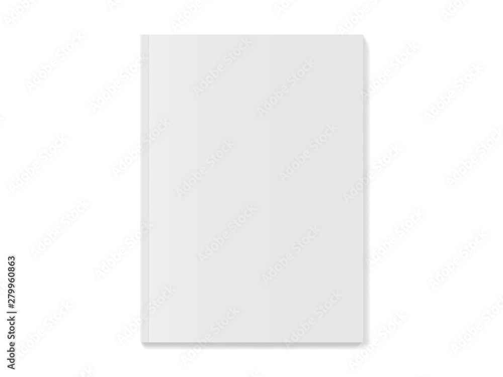 white magazine on white background mock up white magazine on white background mock up