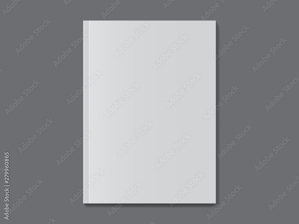 white magazine on dark background mock up white magazine on dark background mock up