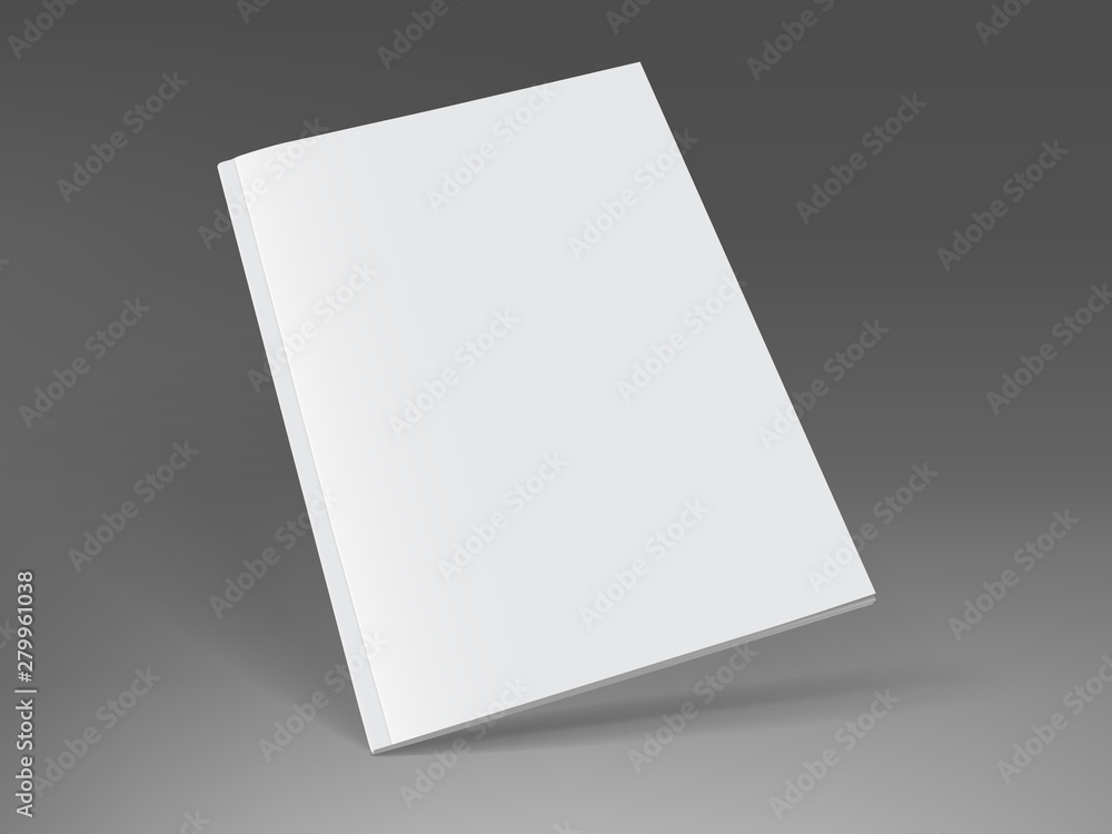white magazine on dark background mock up white magazine on dark background mock up