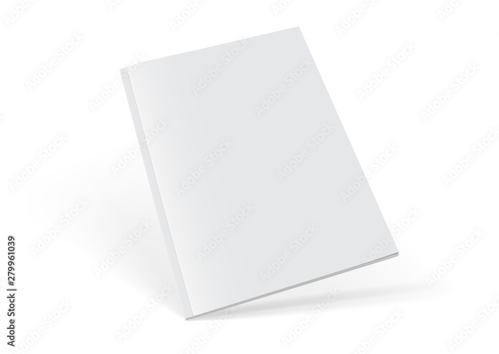 white magazine on white background mock up white magazine on white background mock up