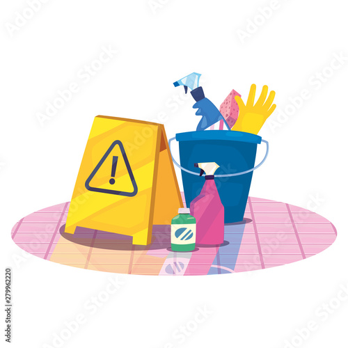 cleaning products and supplies design