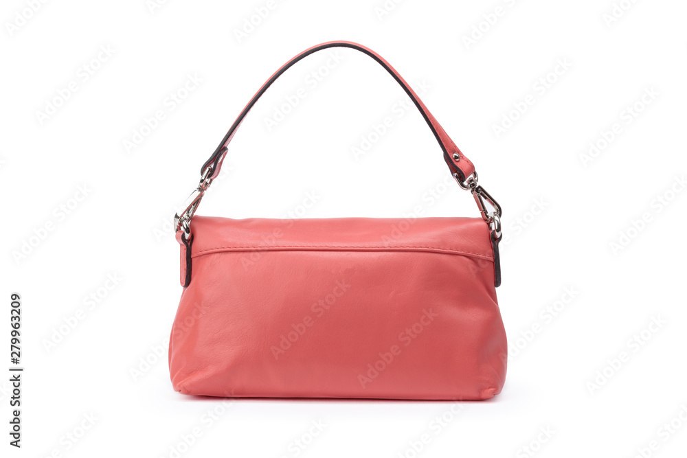 Small women's fashion bag isolated against white background Small women's fashion bag isolated against white background