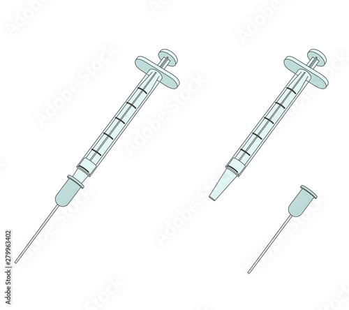 細い注射器