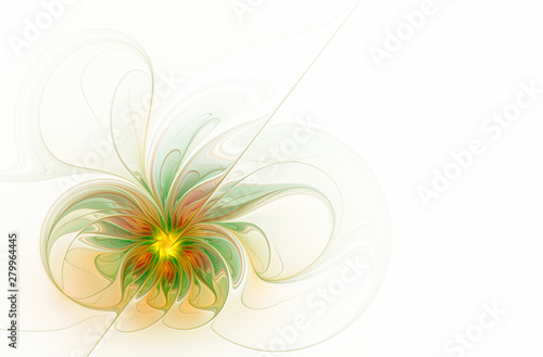 Beautiful summer abstract flower on a white background © svetlanass13