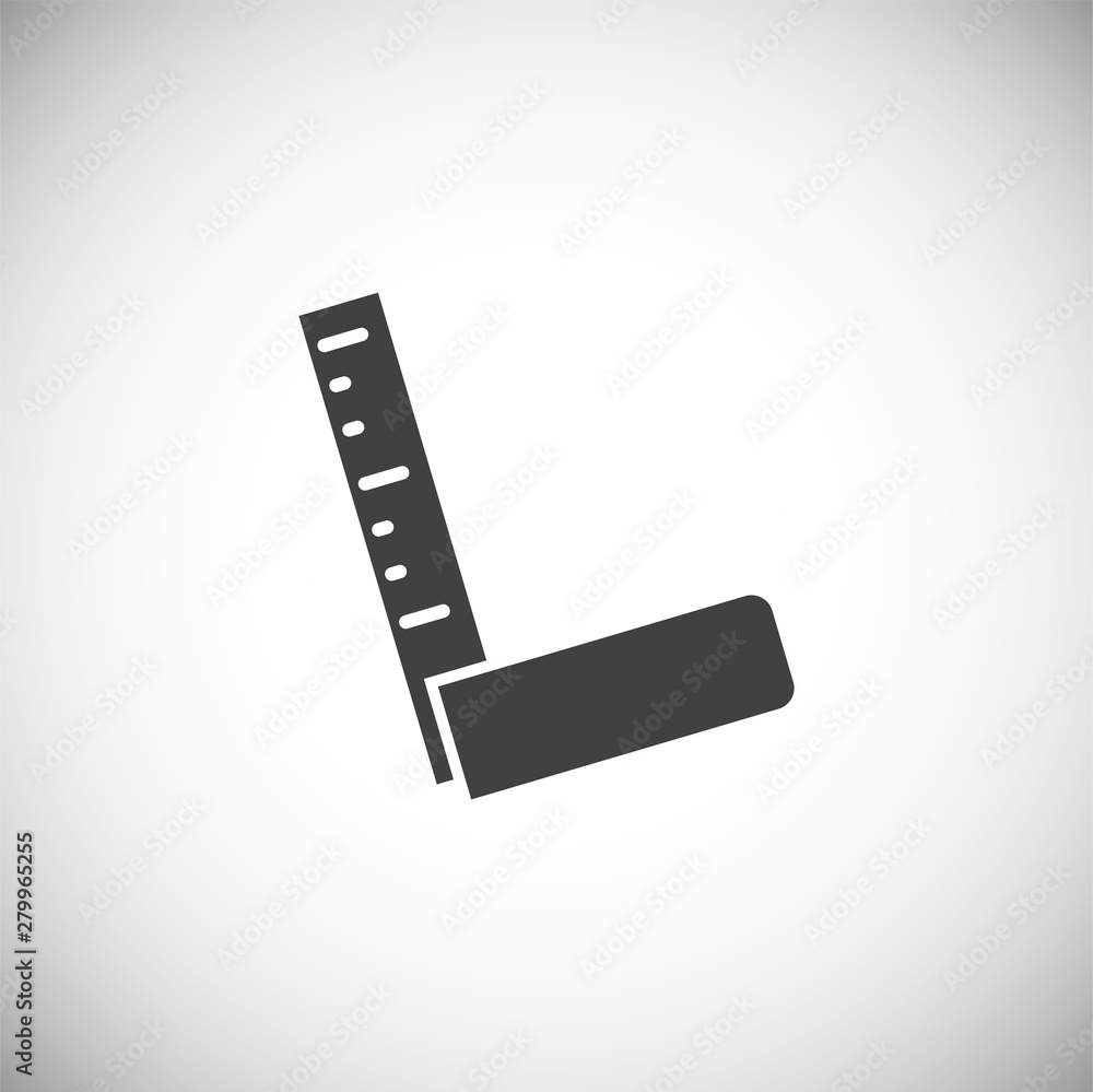 Measuring tool icon on background for graphic and web design. Simple illustration. Internet concept symbol for website button or mobile app. Measuring tool icon on background for graphic and web design. Simple illustration. Internet concept symbol for website button or mobile app.