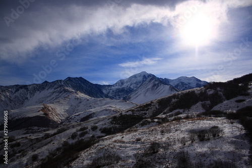 Fototapeta Naklejka Na Ścianę i Meble -  Caucasus. Midagrabin gorge. Mount Shauhoh.