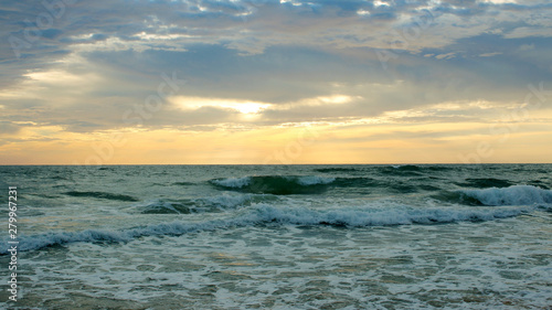 Sunset on the beach  Karon  Phuket  Thailand