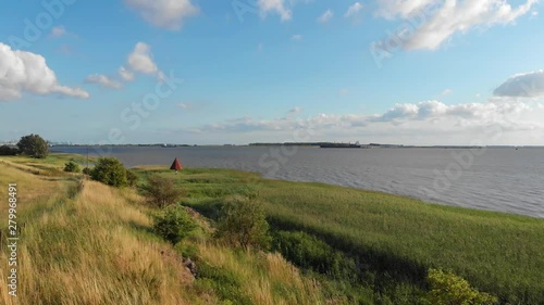 Drone shots taken in Rilland, Netherlands. With a view from Schelde river. photo