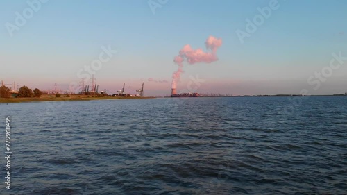 Drone shots taken in Rilland, Netherlands. With a view from Schelde river. photo