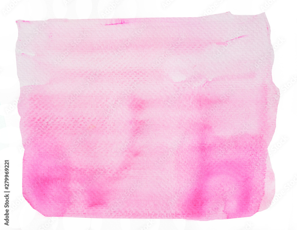 Watercolor stroke and spray on white paper , Abstract background by hand drawn pink color liquid drip isolated on white background Watercolor stroke and spray on white paper , Abstract background by hand drawn pink color liquid drip isolated on white background
