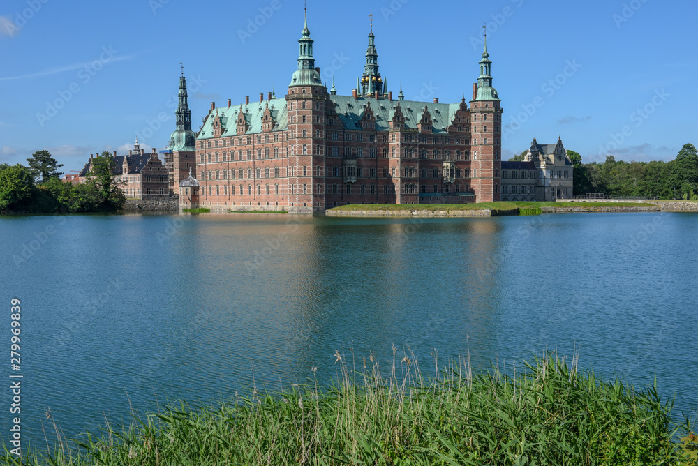The castle of Frederiksborg at Hillerod, Denmark