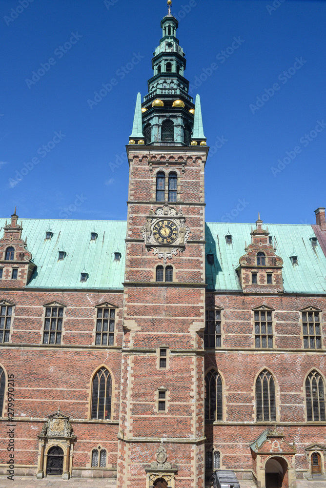 The castle of Frederiksborg at Hillerod, Denmark