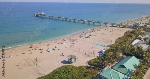 Aerial View of Florida Beach photo