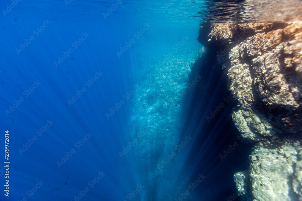 Underwater Cliff Croatia
