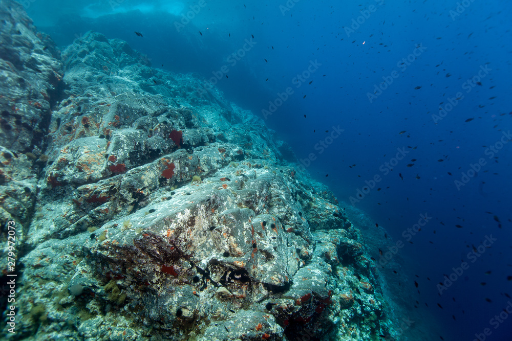 Underwater Cliff Croatia