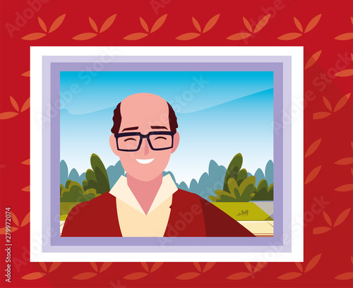 photography with grandpa on the outside