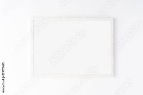 Picture frame isolated on white background. Mockup with copyspace
