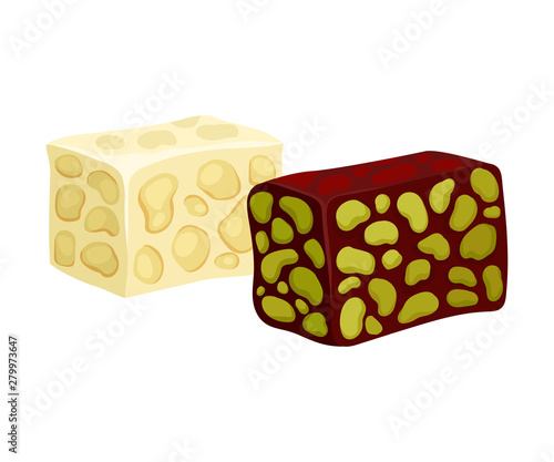 Eastern halva. Vector illustration on white background.