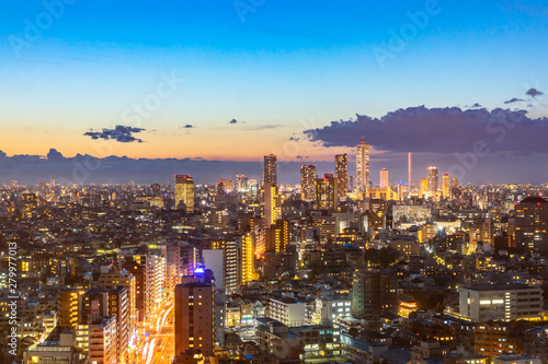 Cityscape in Tokyo, Japan