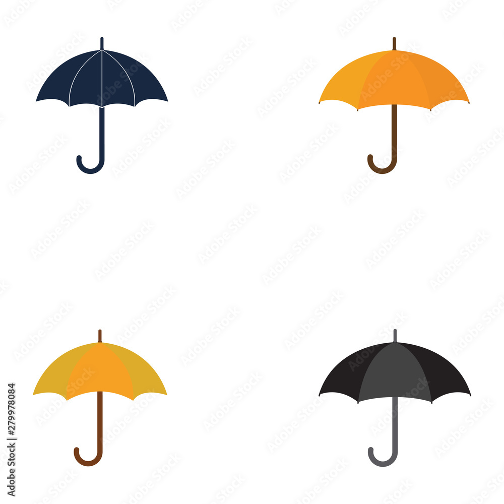 Umbrella logo template vector icon Umbrella logo template vector icon