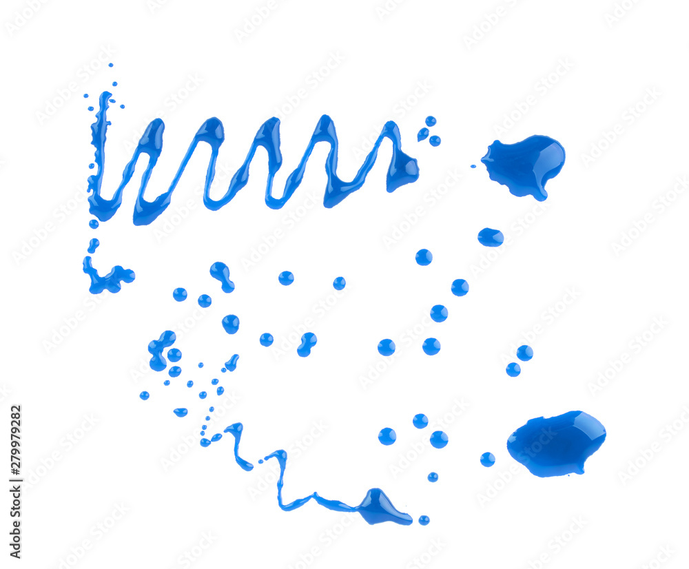 Fototapeta premium blue splashes for design use isolated on white background