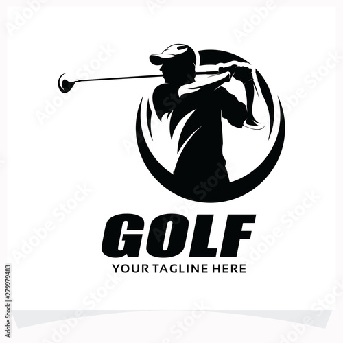 Golf Sport Logo Design Template