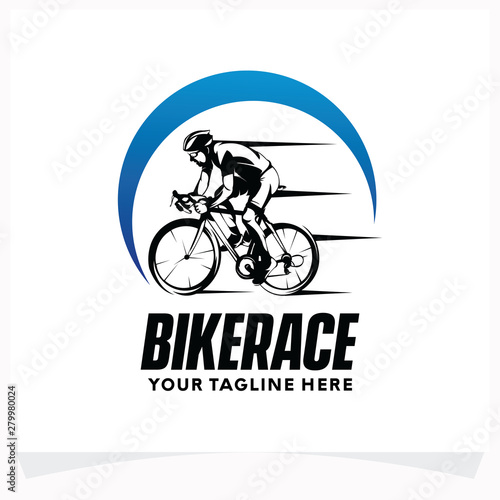 Bike Race Logo Design Template