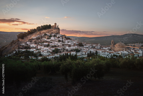 Aerial view of Montefrio city at sunset - Montefrio, Granada Province, Andalusia, Spain photo