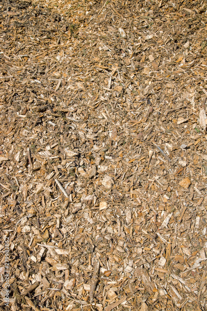 Vertical texture of woodchips. Small to medium sized pieces of wood formed by chipping trees, branches, logging residues, stumps and roots Vertical texture of woodchips. Small to medium sized pieces of wood formed by chipping trees, branches, logging residues, stumps and roots