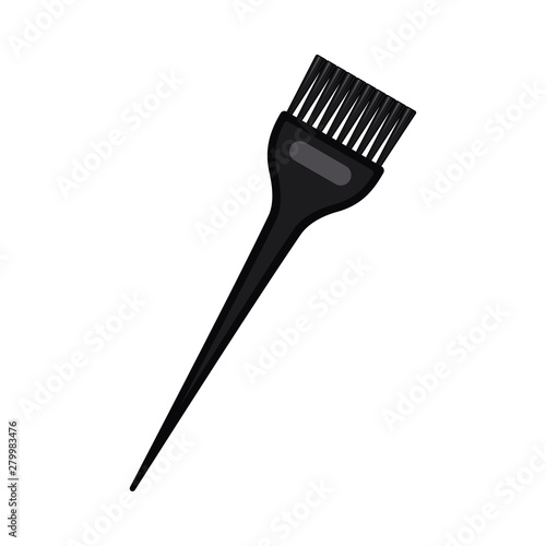 Cartoon black hair dye brush