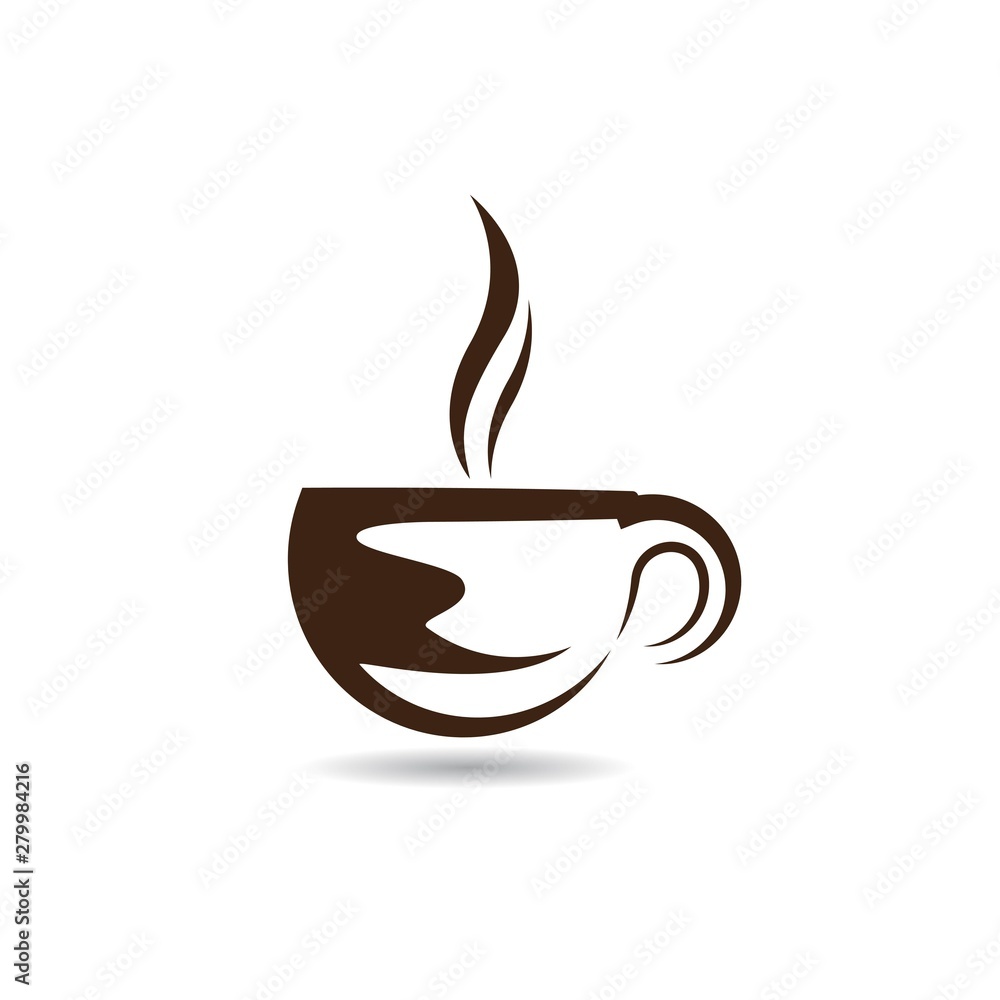 Obraz premium Coffee vector icon illustration design