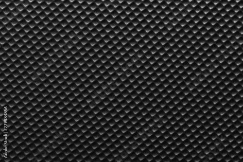 Surface of black plastic or black nylon texture background for design in your work concept backdrop.