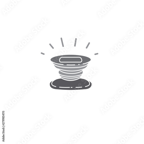 Phone holder sketch. Pop socket for smartphone on white background