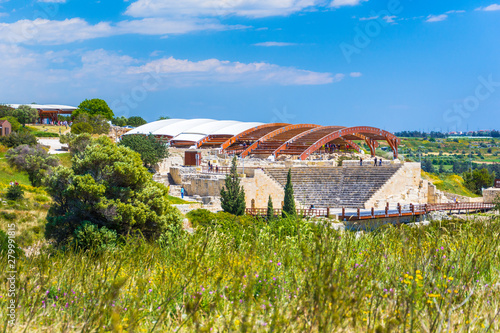 The Roman theater at Ancient Kourion, district of Lemessos (Limassol), Cyprus photo