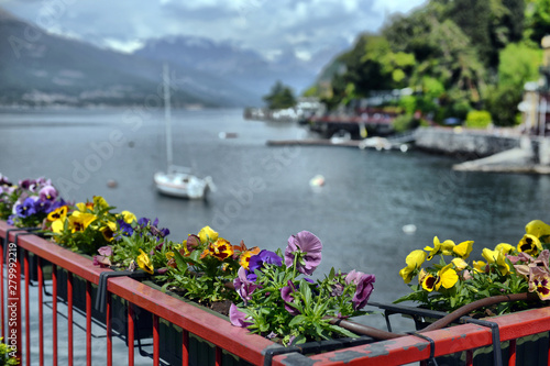 Panoramic view of Varenna, romantic small town on Como Lake in Northern Italy © nikitos77