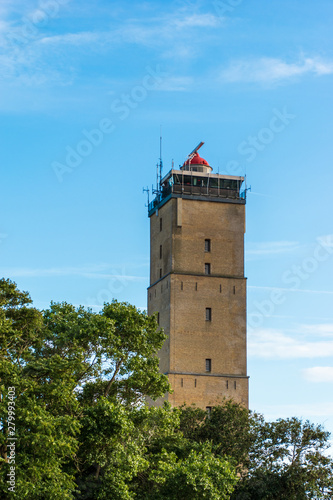 Oldest lighthouse in the Netherlands. Rectangular. Terschelling, The Netherlands, Europe. photo