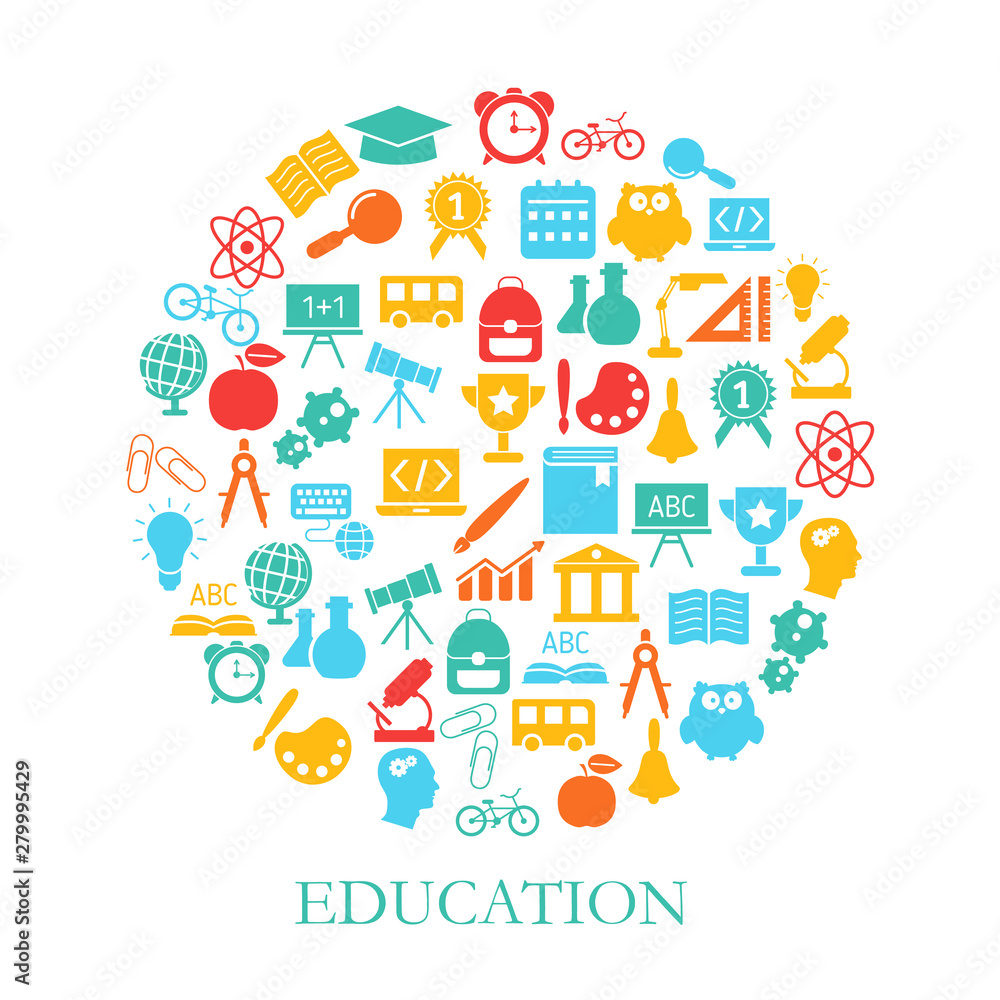 Education design concept. Education design concept.