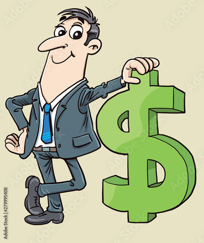businessman and dolar