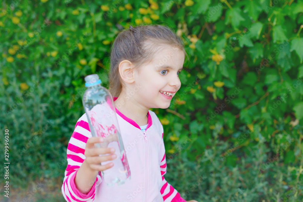 Child drinks water. Child drinks water.