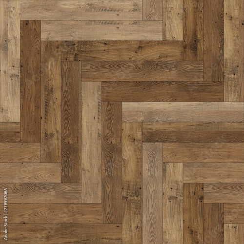 Seamless wood parquet texture herringbone light brown