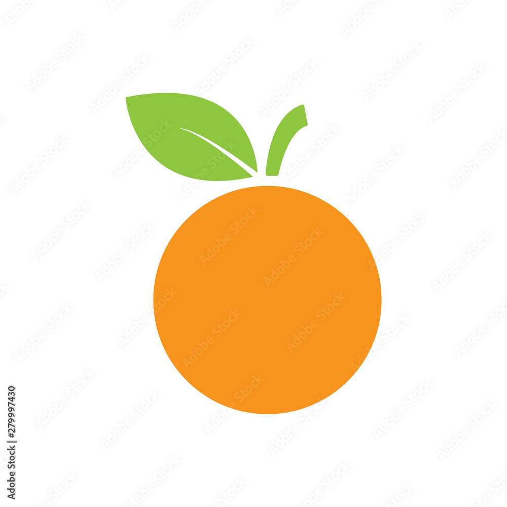 orange fruit icon isolated vector orange fruit icon isolated vector