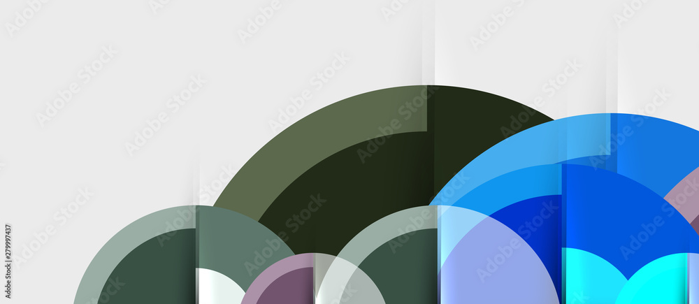 Obraz premium Geometric design abstract background - circles