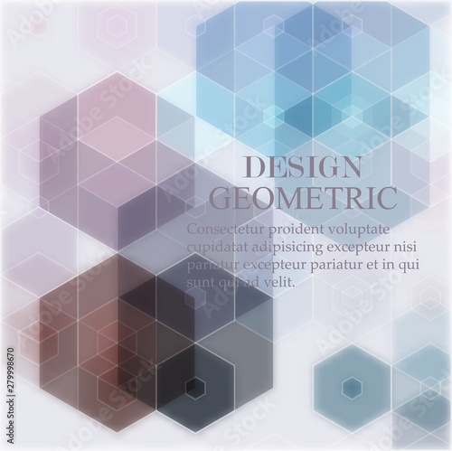 Vector technology abstract geometric background. Vector violet pink background. Vector pattern.