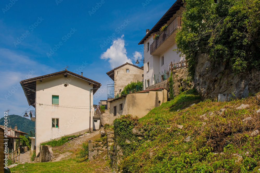 The small historic hill village of Obenetto in Friuli-Venezia Giulia, north east Italy