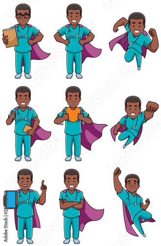 Super Nurse African Male Set