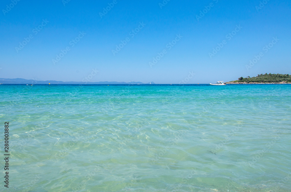 Turquoise sea, Aegean Coast – Greece -  Seascape background