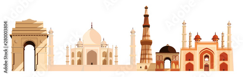 india independence day flat design