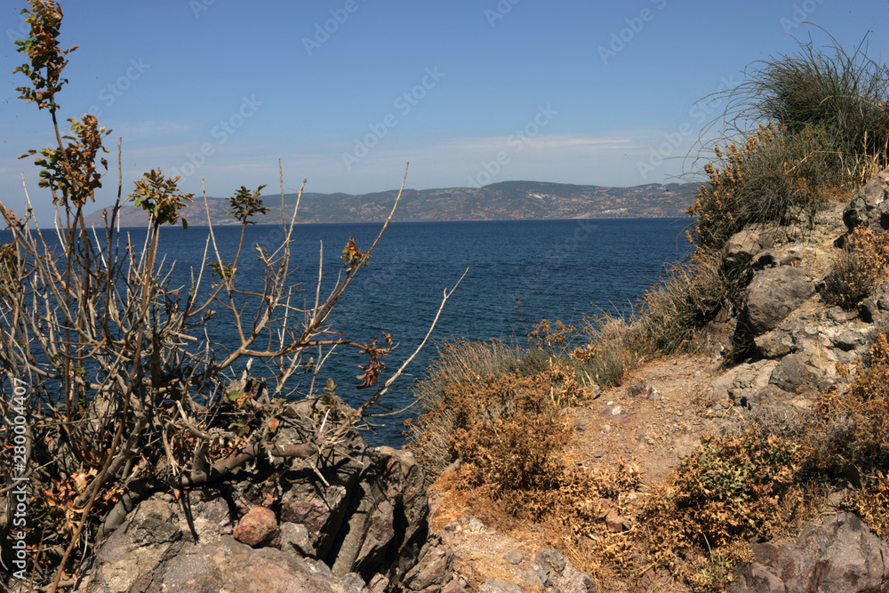 Lesbos Greece coast