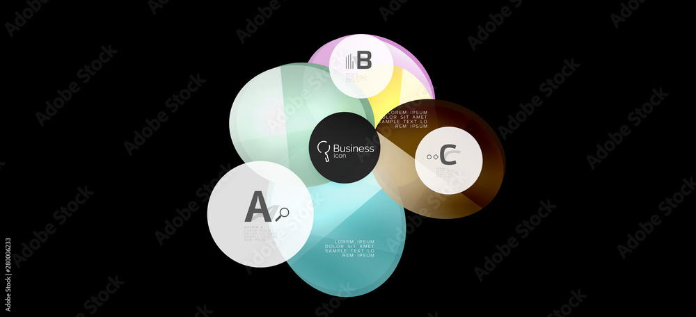 Retro colorful geometric background - circles on black, great design for any purposes. Creative minimal concept Retro colorful geometric background - circles on black, great design for any purposes. Creative minimal concept
